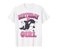 Birthday Girl Orca Whale Cute Party Ocean Animal Camiseta