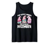 Birthday GNOME Design The Cutest Gnomes Are Born In December Camiseta sin Mangas