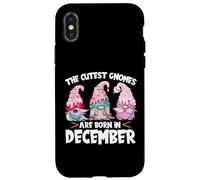 Birthday GNOME Design The Cutest Gnomes Are Born In December Carcasa para iPhone X/XS