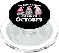 Birthday GNOME Design The Cutest Gnomes Are Born In October PopSockets PopGrip para MagSafe