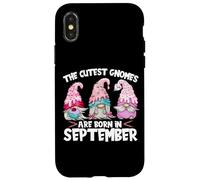 Birthday GNOME Women The Cutest Gnomes Are Born In September Carcasa para iPhone X/XS
