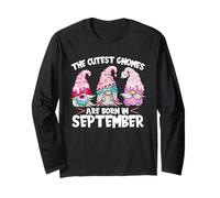 Birthday GNOME Women The Cutest Gnomes Are Born In September Manga Larga
