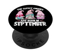 Birthday GNOME Women The Cutest Gnomes Are Born In September PopSockets PopGrip Adhesivo