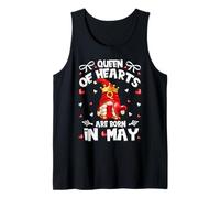 Birthday Gnomes For Women Queen of Hearts Are Born In May Camiseta sin Mangas