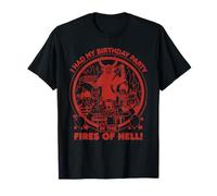 Birthday in Hell Sarcastic Retro Funny Adult Humor Camiseta