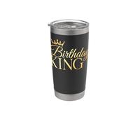 Birthday King - Son or Dad´s Birthday Party Birthday King Vaso térmico de acero inoxidable de doble pared