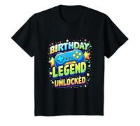 Birthday Legend Unlocked Cool Gamer Style Kids Birthday Camiseta
