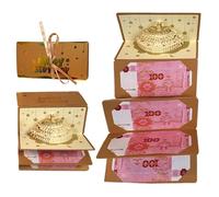 Birthday Money Envelope - Funny Gift Card Box, 7.28 * 3.34 * 0.39 Inch Happy Birthday Cash Holder, Interactive Money Giving Envelope, Party, Decorative Organizer for Men Women Kids
