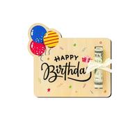 Birthday Money Holder | Happy Birthday Card Decoration | Cash Envelope Ornament Gift Certificate Display Clip Greeting Postcard Keepsake Accessory Party Celebration Packaging Wallet Slot Organizer