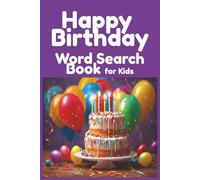 Birthday Party Word Search Book for Kids