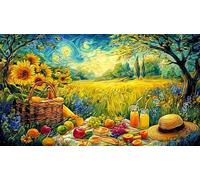 Birthday Pastel with Roses and Candles Puzzle de 1000 Piezas de Papel Reciclado para Adultos - DesaFío edugatoivo & Decoración de Pared 38x52/1000pcs