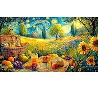 Birthday Pastel with Roses and Candles Puzzle de 1000 Piezas - Regalo Divertido Idea Decoración de Pared para Adultos 38x26/1000pcs