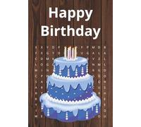 Birthday puzzle word search book: Perfect for Kids, Teens, Adults. 50+ puzzles, Vacation, Holidays, and Free Time