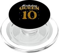 Birthday Queen 10 Year Old 10th Birthday It's My 10th Bday PopSockets PopGrip para MagSafe