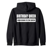 BIRTHDAY QUEEN - BOW DOWN TO THE QUEEN / REINA DE CUMPLEAÑOS Sudadera con Capucha