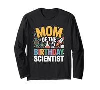 Birthday Scientist Family Matching Fun Science Party Manga Larga