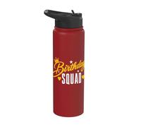 Birthday Squad Party Matching Family Group Funny Birth Team Stainless Steel Insulated Water Bottle