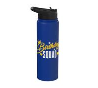Birthday Squad Party Matching Family Group Funny Birth Team Stainless Steel Insulated Water Bottle