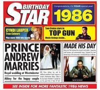 Birthday Star CDs - 27th Birthday Gifts - 1985 Chart Hits CD and 1985 Birthday Card