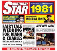 Birthday Star CDs - 32nd Birthday Gifts - 1980 CD and 1980 Birthday Card