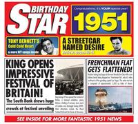 Birthday Star CDs - 62nd Birthday Gifts Idea - 1950 Chart Hits CD and 1950 Birthday Card