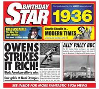 Birthday Star Cds - 77th Birthday Gifts - 1935 Chart Hits CD and 1935 Birthday Card