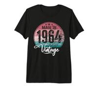 Birthday Vintage Año de Nacimiento 1964 Cumpleaños Bday Camiseta Premium