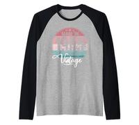 Birthday Vintage Año de Nacimiento 1965 Cumpleaños Bday Camiseta Manga Raglan