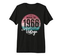 Birthday Vintage Año de Nacimiento 1966 Cumpleaños Bday Camiseta Premium