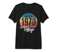 Birthday Vintage Año de Nacimiento 1970 Cumpleaños Bday Camiseta Premium