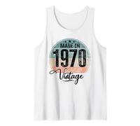Birthday Vintage Año de Nacimiento 1970 Cumpleaños Bday Camiseta sin Mangas