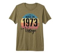 Birthday Vintage Año de Nacimiento 1973 Cumpleaños Bday Camiseta Premium