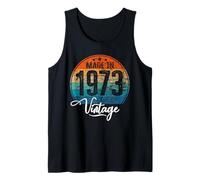 Birthday Vintage Año de Nacimiento 1973 Cumpleaños Bday Camiseta sin Mangas