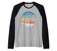 Birthday Vintage Año de Nacimiento 1976 Cumpleaños Bday Camiseta Manga Raglan