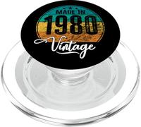 Birthday Vintage Año de Nacimiento 1980 Cumpleaños Bday PopSockets PopGrip para MagSafe