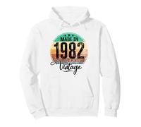 Birthday Vintage Año de Nacimiento 1982 cumpleaños Bday Sudadera con Capucha