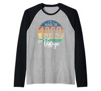 Birthday Vintage Año de Nacimiento 1989 cumpleaños Bday Camiseta Manga Raglan