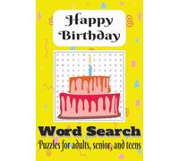 Birthday Word Search Puzzle Book: Word Search with Easy to Read Print about Party, Celebrate, Birthday, and more | 6x9 inches, 110 pages | 50+ puzzles … Gift for Vacations, Holidays, and Free Time