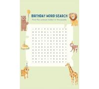 Birthday Word Search Puzzle Book: Word Searches with Easy-to-Read Print - Birthday, Party, Fun, Gifts & More | 6x9 Inches, 110 Pages | 50+ Puzzles - Perfect Birthday Gift for Kids