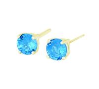 Birthstone Europa y los Estados Unidos S925 plata esterlina Stud Border Hot de colores uñas de oído con todo tipo de pendientes de piercing de oreja pendientes niñas A, talla única, Plata, Sin piedra
