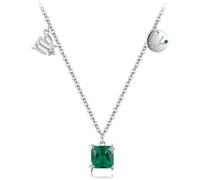 Birthstone For Women, Sterling Silver Zodiac Pendant Signs Cubic Zirconia Horoscope Necklaces Astrology WomeGirls jewelry