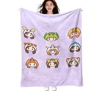 BirthZan Twice Manta Sofa 130 x 150 cm,Twice Merch Mantas De Lana para Cama, Sofá, Viaje, Regalos Creatividad