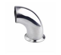 BIRXPMOS One Side Butt Weld One Side Tri Clamp SS304 Stainless Steel 90 Degree Elbow Pipe Fitting Home Brew Beer Wine(89mm x Ferrule 106)