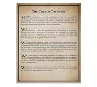 BIRXPMOS Religious Wall-Art Covenant Canvas Poster Print for Home Chapel and Space Decor(Unframed,16x24inch(40x60cm))