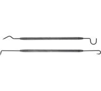 Birzman Juego de 2 ganchos para juntas tóricas negro one_size