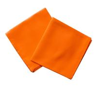 Bis - Servilletas SIENA de color liso, servilletas de algodón, adecuadas para la decoración del hogar y la cocina, fabricadas en Italia (naranja)