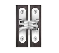 Bisagra, 2 uds. Bisagra oculta de acero inoxidable 304 7 especificación bisagra de puerta plegable de montaje de forma oculta, herrajes for muebles de puerta(28X118mm)