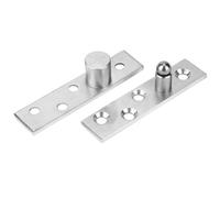 Bisagra 360 grados acero inoxidable 75x17mm, bisagras de puerta de rotación ocultas para eje superior e inferior, herraje pivote excéntrico para puerta y ventana, 2 unidades