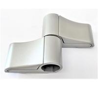 Bisagra ajustable 2 alas Savio de aluminio - Distancia entre ejes 93 mm - Capacidad 100 - 120 kg - Centro de rotación 20 mm - Escalón 0 mm - Color gris - Kit de montaje no incluido