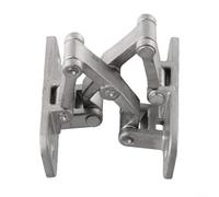 Bisagra ajustable de 180 grados resistente para puertas de piedra con construcción de acero inoxidable 304 y placa inferior reforzada, adecuada para puertas cortafuegos y puertas gruesas (trompeta)
